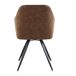 Sillón efecto piel con patas metálicas Sillón efecto piel con patas metálicas Marron