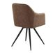 Sillón efecto piel con patas metálicas Sillón efecto piel con patas metálicas Marron