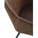 Sillón efecto piel con patas metálicas Sillón efecto piel con patas metálicas Marron