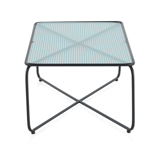 Mesa de centro de metal com tampo de vidro Mesa de centro de metal com tampo de vidro