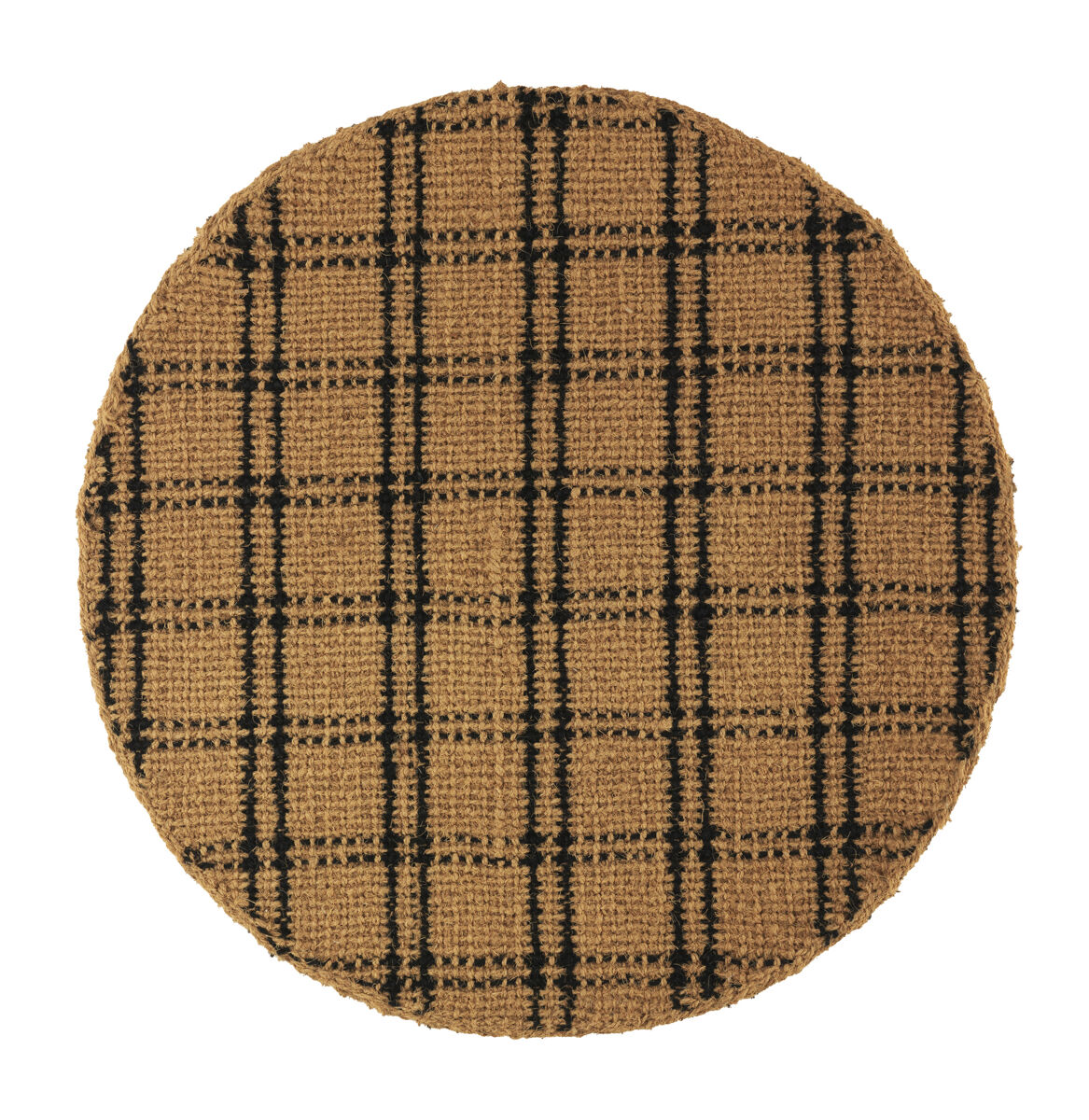 Alfombra de fibra de coco 120 cm diám.