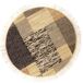 Alfombra de yute/lana/Alg. 120x120 Alfombra de yute/lana/Alg. 120x120 Natural