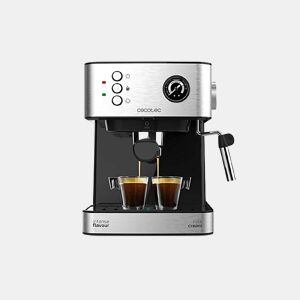 Cecotec Máquina de café Express para café espresso e cappuccino com 20 bares, manómetro e vaporizador orientável.