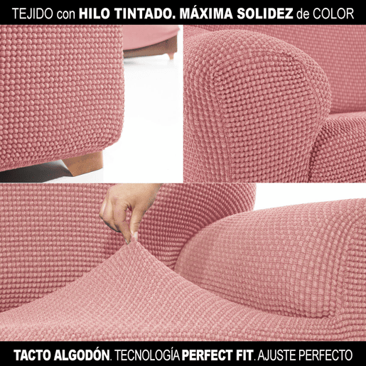 Capa do Sofá Sofaskins NIAGARA Rosa Claro - Sofá de 4 lugares 230 - 270 cm