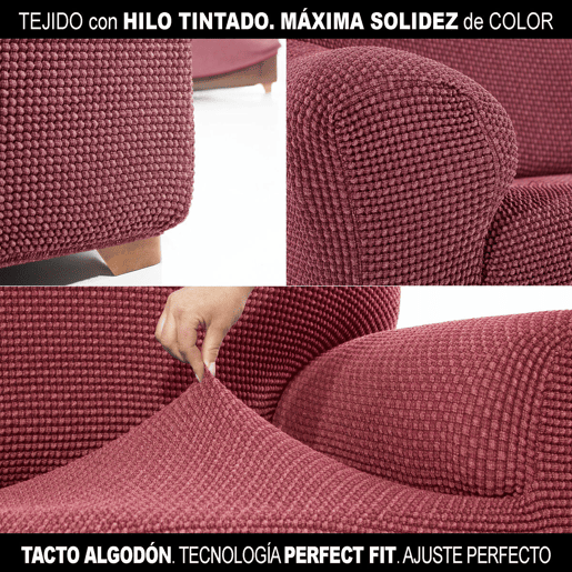 Capa do Sofá Sofaskins NIAGARA Fúcsia - Sofá de 4 lugares 230 - 270 cm