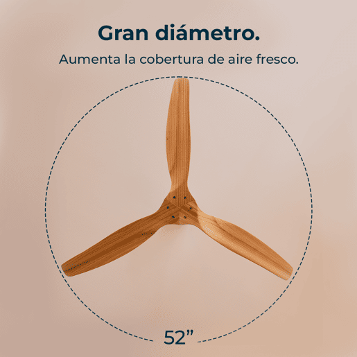 Cecotec Ventoinha de teto de 65 W e 52u2019u2019 com luz LED, comando à distância, 3 velocidades, 3 pás e modo winter-summer. Cecotec Ventoinha de teto de 65 W e 52u2019u2019 com luz LED, comando à distância, 3 velocidades, 3 pás e modo winter-summer.