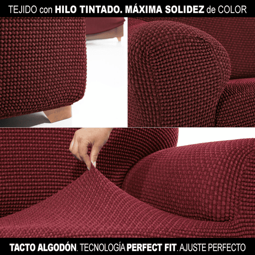 Capa do Sofá Sofaskins NIAGARA Castanho-avermelhado - Sofá de 3 Lugares 180 - 230 cm
