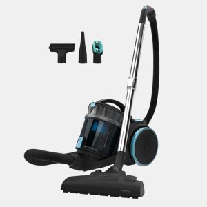 Cecotec Aspirador Conga Rockstar Multicyclonic XL de 800 W. Multiciclónico sem sacos. Capacidade máxima do depósito até 4 L com filtragem de alta eficiência e tubo telescópico metálico. Inclui 3 acessórios.