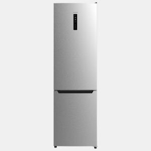Cecotec Frigorífico Combi Inox com capacidade de 356 l, 200 cm de altura e 60 cm de largura, classe D, com sistema Multi Air Flow, Total No Frost e 2 gaveta para produtos frescos, adaptável a todas as suas necessidades.