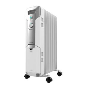 Cecotec Aquecedor a óleo de 7 módulos de 1500 W com 3 níveis de potência, 15 m² de cobertura, recolhe-cabos, controlo simples, alça, rodas e duplo sistema de segurança.