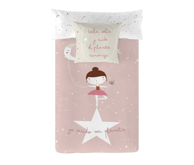 Funda nórdica reversible bailarina a cama 105