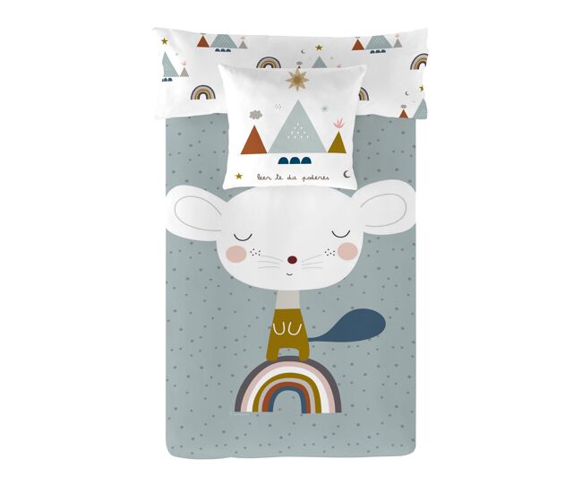 Funda nórdica reversible susanita azul a cama 90
