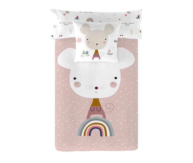 Funda nórdica reversible susanita rosa a cama 105