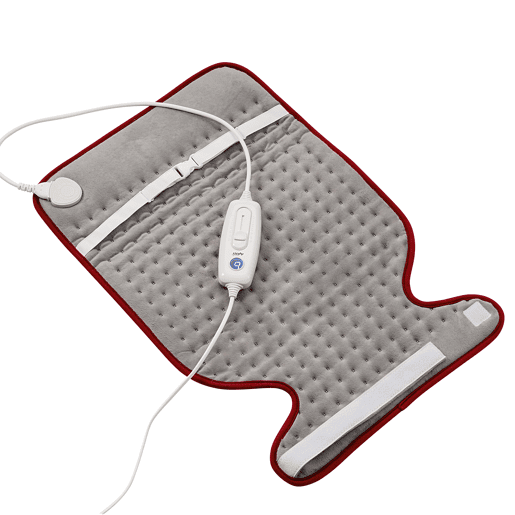 Avant - Almofada Elétrica AV7576 100W, 63x42 CM com 6 Níveis de Potência e Lavável. Especial Cervical e Pescoço. Indicador de temperatura, calor instantâneo, proteção contra superaquecimento. CinzaVermelho