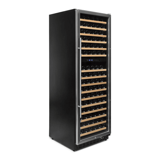 Cave de Vinho 166 garrafas Vinobox 168 GC 2T Inox Instalação livre ou encastre Duas Zonas de temperatura