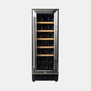 Cave de Vinho 20 garrafas Vinobox 20 Design INOX SLIM Instalação livre ou encastre Monotemperatura