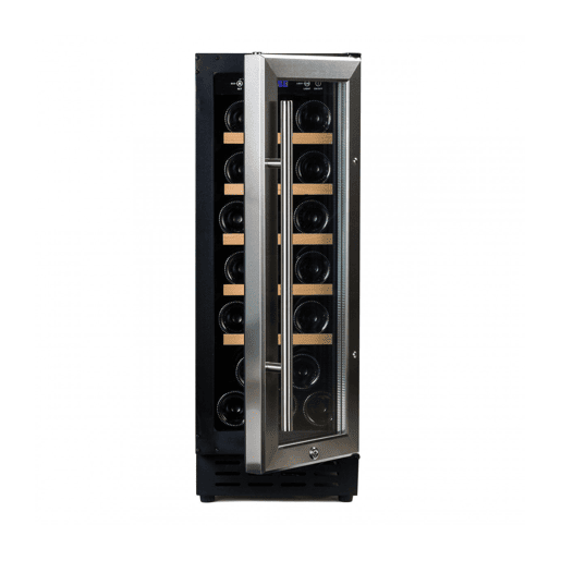 Cave de Vinho 20 garrafas Vinobox 20 Design INOX SLIM Instalação livre ou encastre Monotemperatura