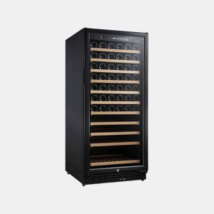 Cave de Vinho 111 garrafas Vinobox 110 GC 2T Preto Instalação livre ou encastre Duas Zonas de temperatura