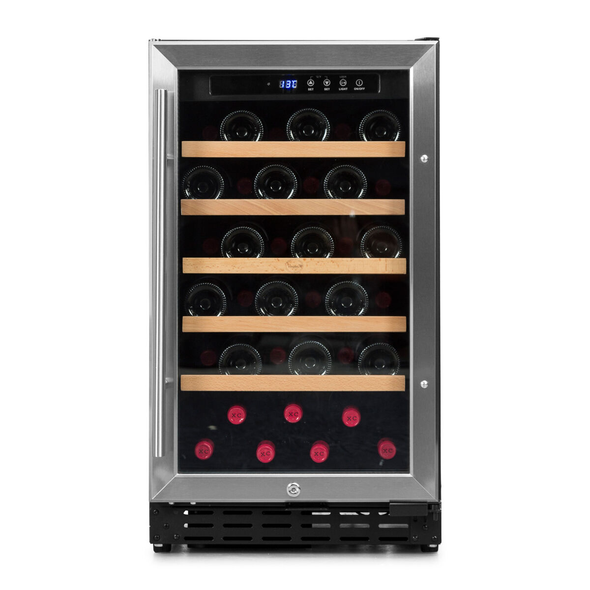 Vinoteca 34 botellas Vinobox 40 GC 1T I Libre o encastrable Mono temperatura Negro