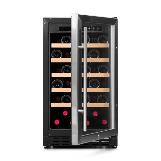 Cave de Vinho 34 garrafas Vinobox 40 GC 1T Inox Instalação livre ou encastre Monotemperatura