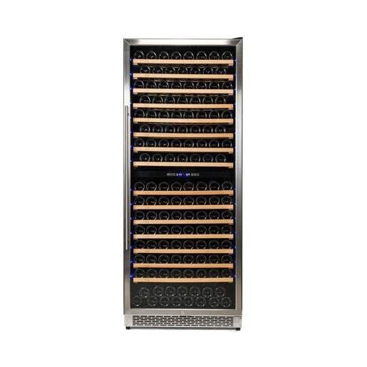 Cave de Vinho 300 garrafas Vinobox 300 Design 2T Inox Duas Zonas de temperatura Instalação livre ou encastre Grande capacidade