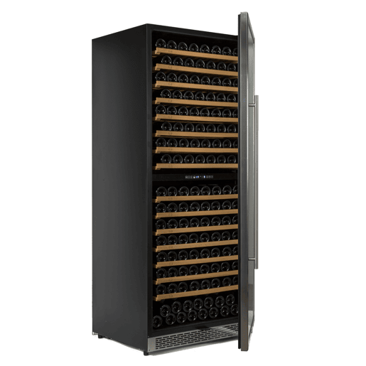 Cave de Vinho 300 garrafas Vinobox 300 Design 2T Inox Duas Zonas de temperatura Instalação livre ou encastre Grande capacidade