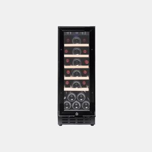 Cave de Vinho 20 garrafas Vinobox 20 Design Preto SLIM Instalação livre ou encastre Monotemperatura