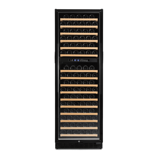 Cave de Vinho 166 garrafas Vinobox 168 GC 2T Preto Instalação livre ou encastre Duas Zonas de temperatura