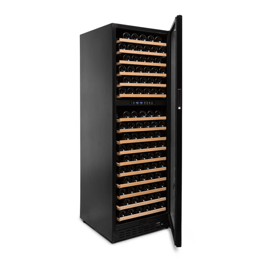 Cave de Vinho 166 garrafas Vinobox 168 GC 2T Preto Instalação livre ou encastre Duas Zonas de temperatura