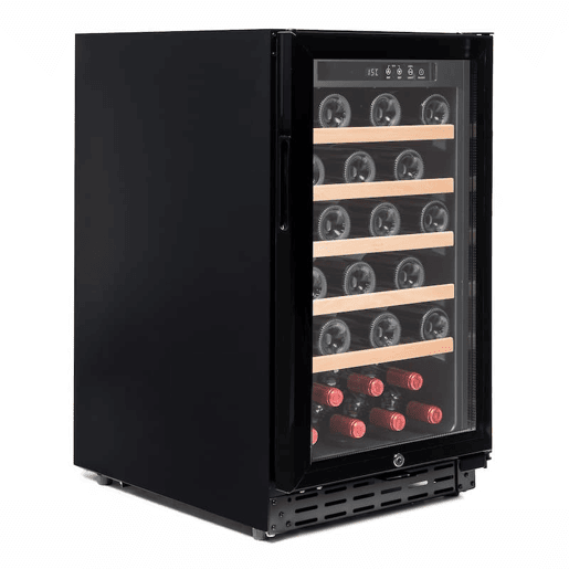 Cave de Vinho 34 garrafas Vinobox 40 GC 1T Preto Instalação livre ou encastre Monotemperatura
