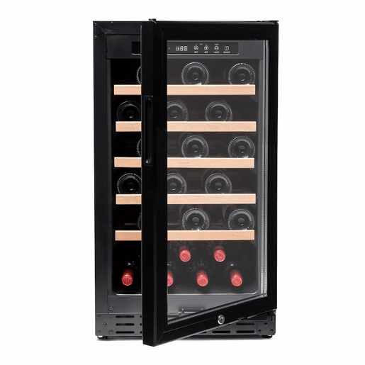 Cave de Vinho 34 garrafas Vinobox 40 GC 1T Preto Instalação livre ou encastre Monotemperatura