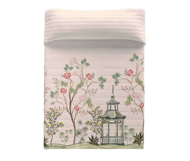 Colcha bouti chinese rose cama 180