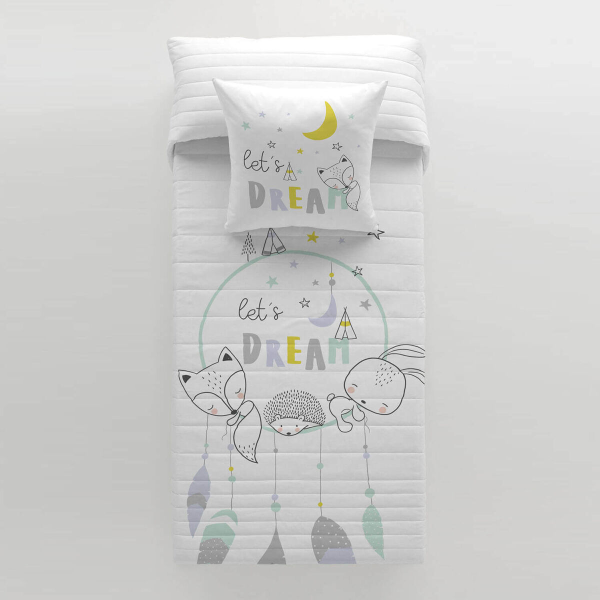 Colcha bouti reversible lets dream cama 105