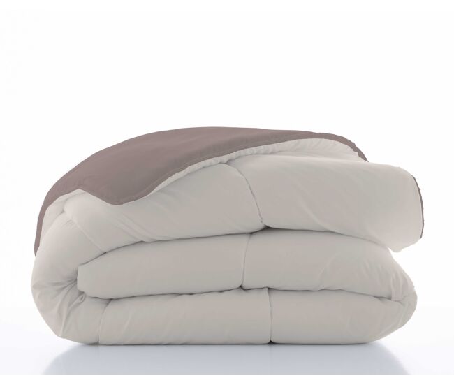 Edredon nordico bicolor topo/l.198 piedra cama 90