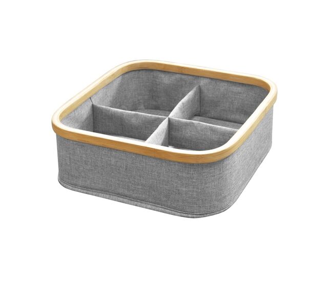 Cesta marco bambú 4 compartimentos