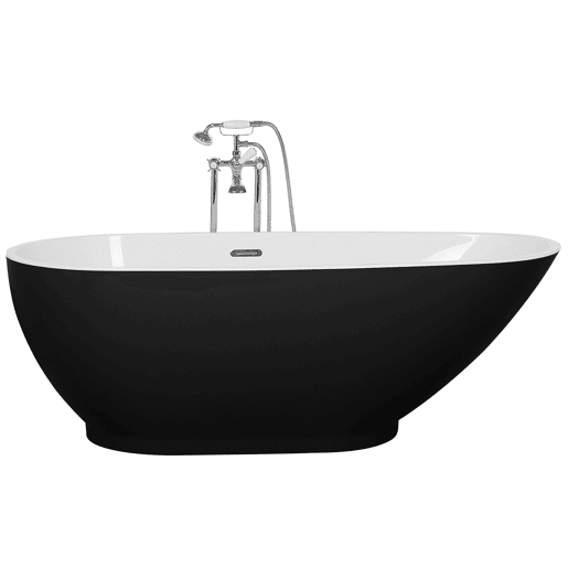 Banheira autónoma GUIANA 1730 x 820 mm PretoBranco
