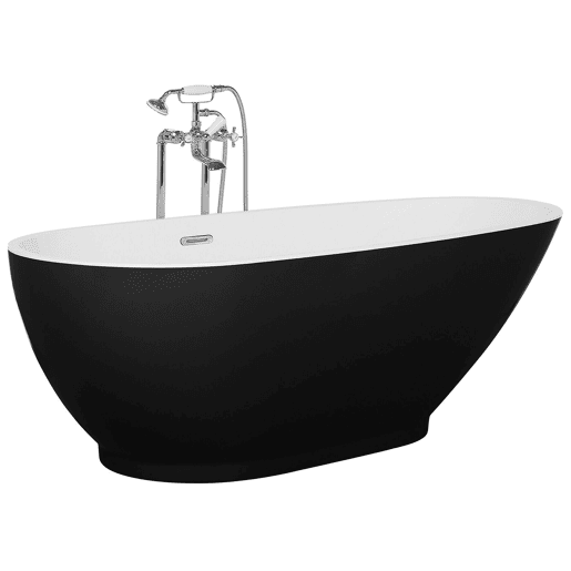 Banheira autónoma GUIANA 1730 x 820 mm PretoBranco