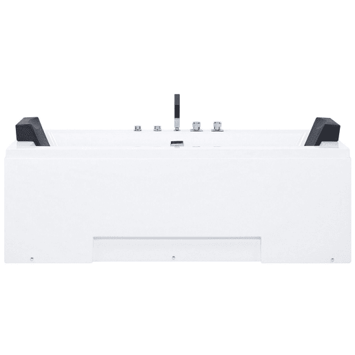 Banheira de hidromassagem de canto com LED GALLEY 1700 x 750 mm Branco