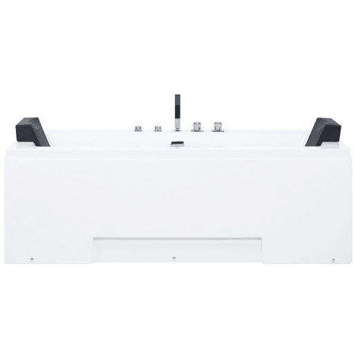 Banheira de hidromassagem de canto com LED GALLEY 1700 x 750 mm Branco