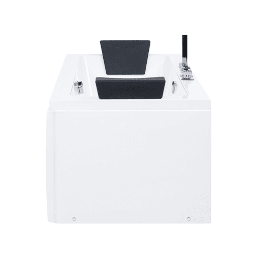 Banheira de hidromassagem de canto com LED GALLEY 1700 x 750 mm Branco
