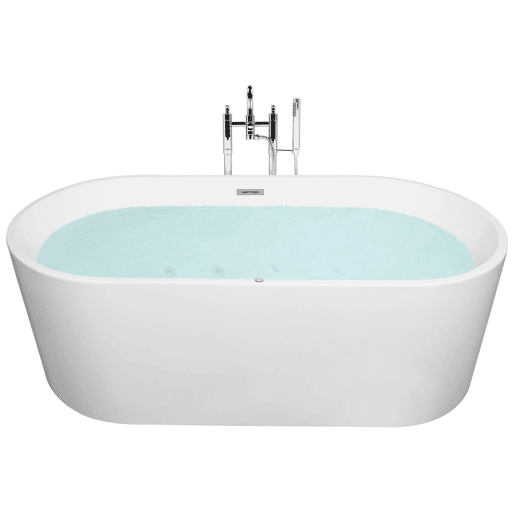 Banheira de hidromassagem independente com LED HAVANA 1700 x 800 mm Branco