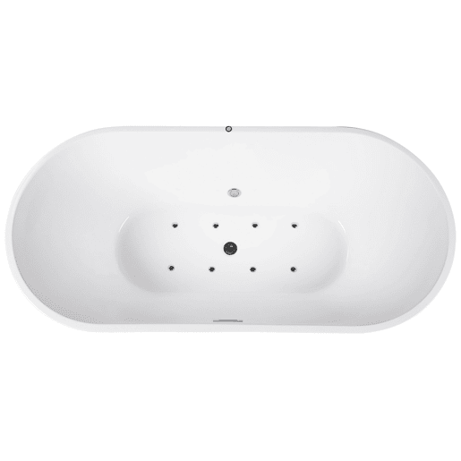 Banheira de hidromassagem independente com LED HAVANA 1700 x 800 mm Branco