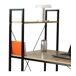Escritorio de estilo industrial con 4 estanterías Escritorio de estilo industrial con 4 estanterías Madera