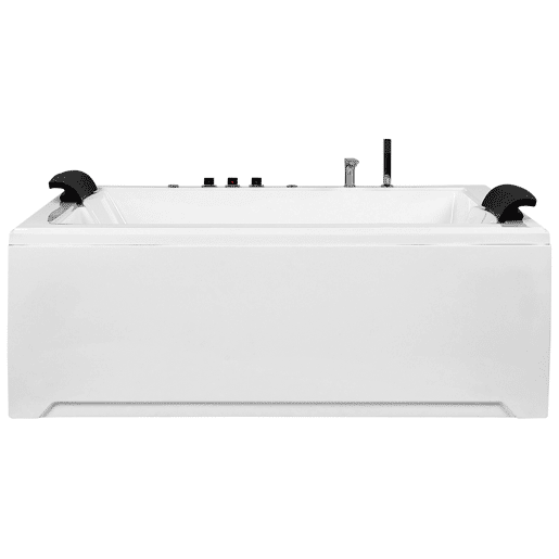 Banheira de hidromassagem de canto com LED SALAMANCA Branco
