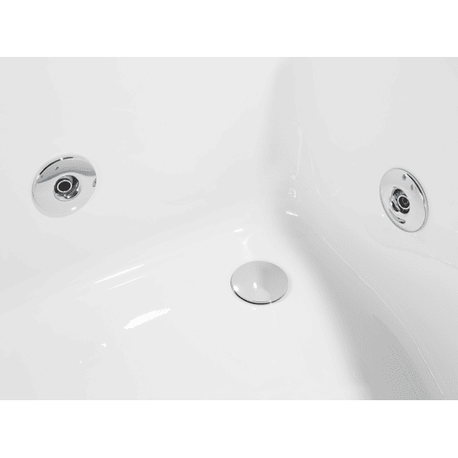 Banheira de hidromassagem de canto com LED PARADISO à direita 1580 x 1130 mm Branco