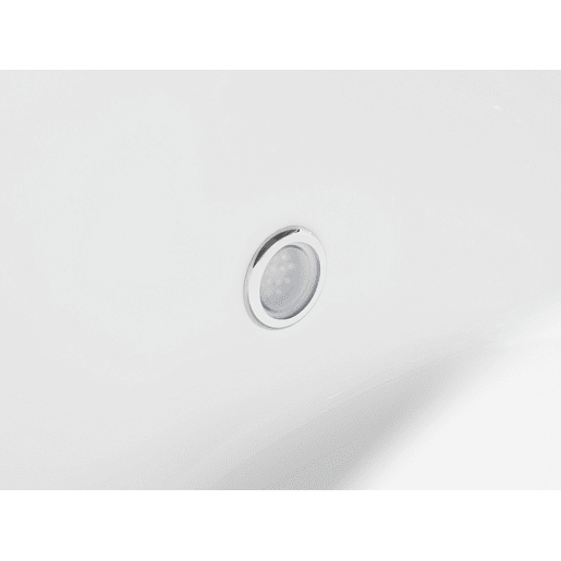 Banheira de hidromassagem de canto com LED PARADISO à direita 1580 x 1130 mm Branco