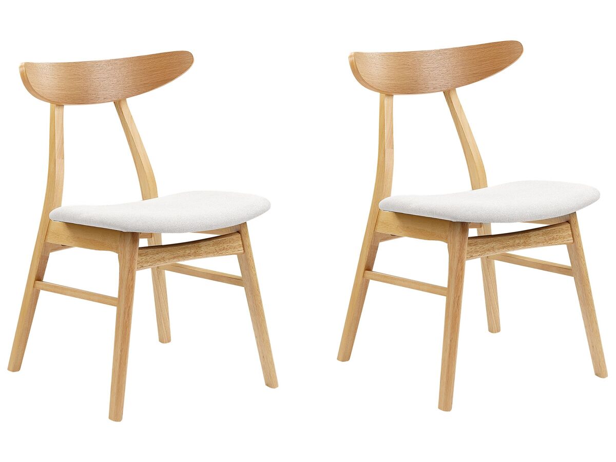 Beliani Silla de comedor LYNN Gris Claro