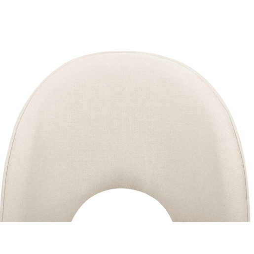 Conjunto de 2 cadeiras de jantar COVELO Creme claro