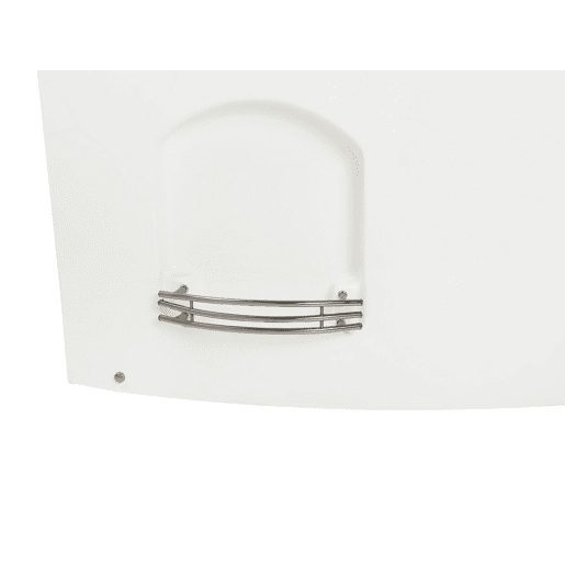 Banheira de hidromassagem de canto com LED PELICAN 2060 x 1650 mm Branco