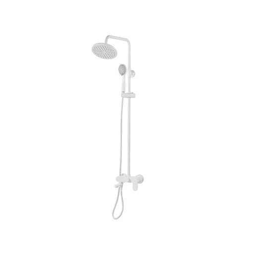 Conjunto de duche com misturadora e chuveiro com efeito chuva GURARA Branco